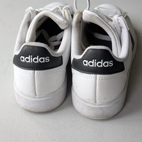 Adidas Classic White and Black Comfort Sneakers - Picture 4 of 5